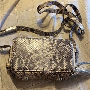 Snake skin GILI small cross bag